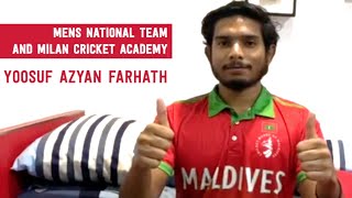 Maldives Cricket One-on-One with Yusuf Azyan Farhath #StaySafe #StayHome screenshot 5