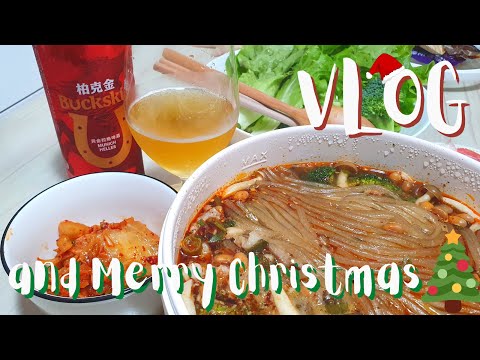 One day VLOG38🍳 │WHAT I EAT AND COOK IN A DAY!高雄朋友聖誕節推薦市集!草皮音樂會