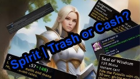 WoW Hardcore Paladin Build | Spirit, Trash or Cash?