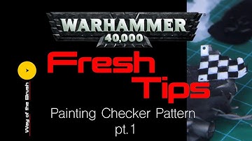 Fresh Tips painting checker pattern pt.1 #paintingtutorial