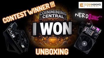 I WON A NerdQaxe++ from COINMINING CENTRAL on X!