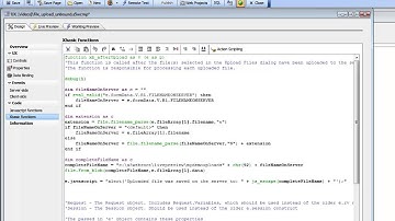AA UX File Upload User Defined Part 1 and 2