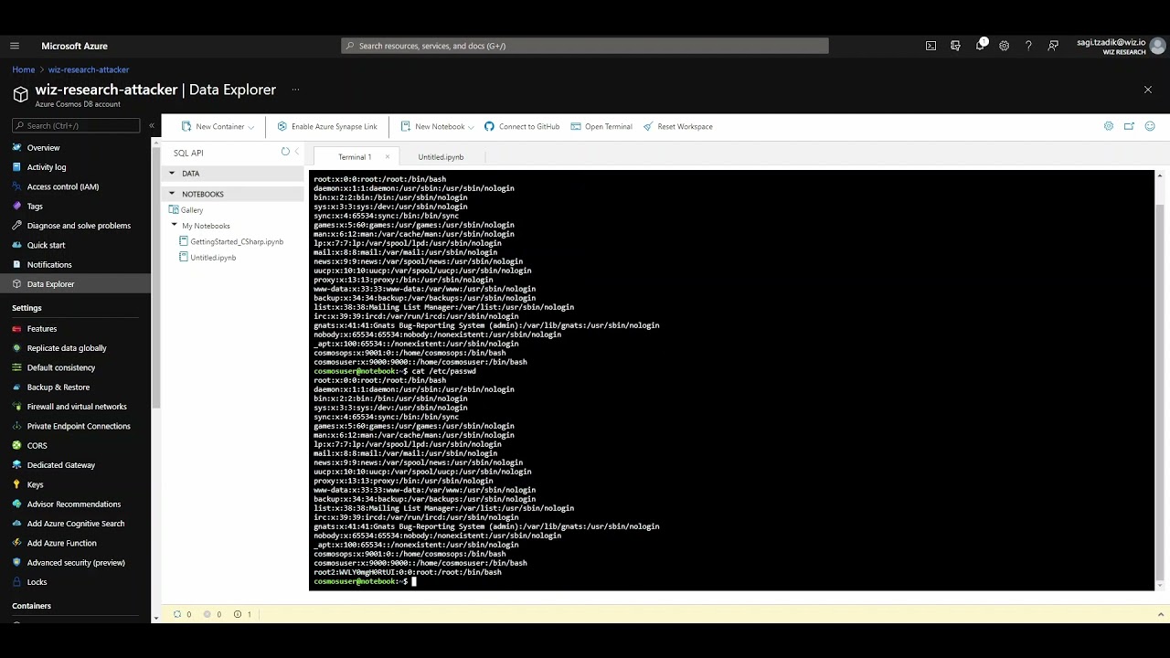 Azure Cosmos Db漏洞允许任何用户下载删除或操作数据库 雨苁ℒ
