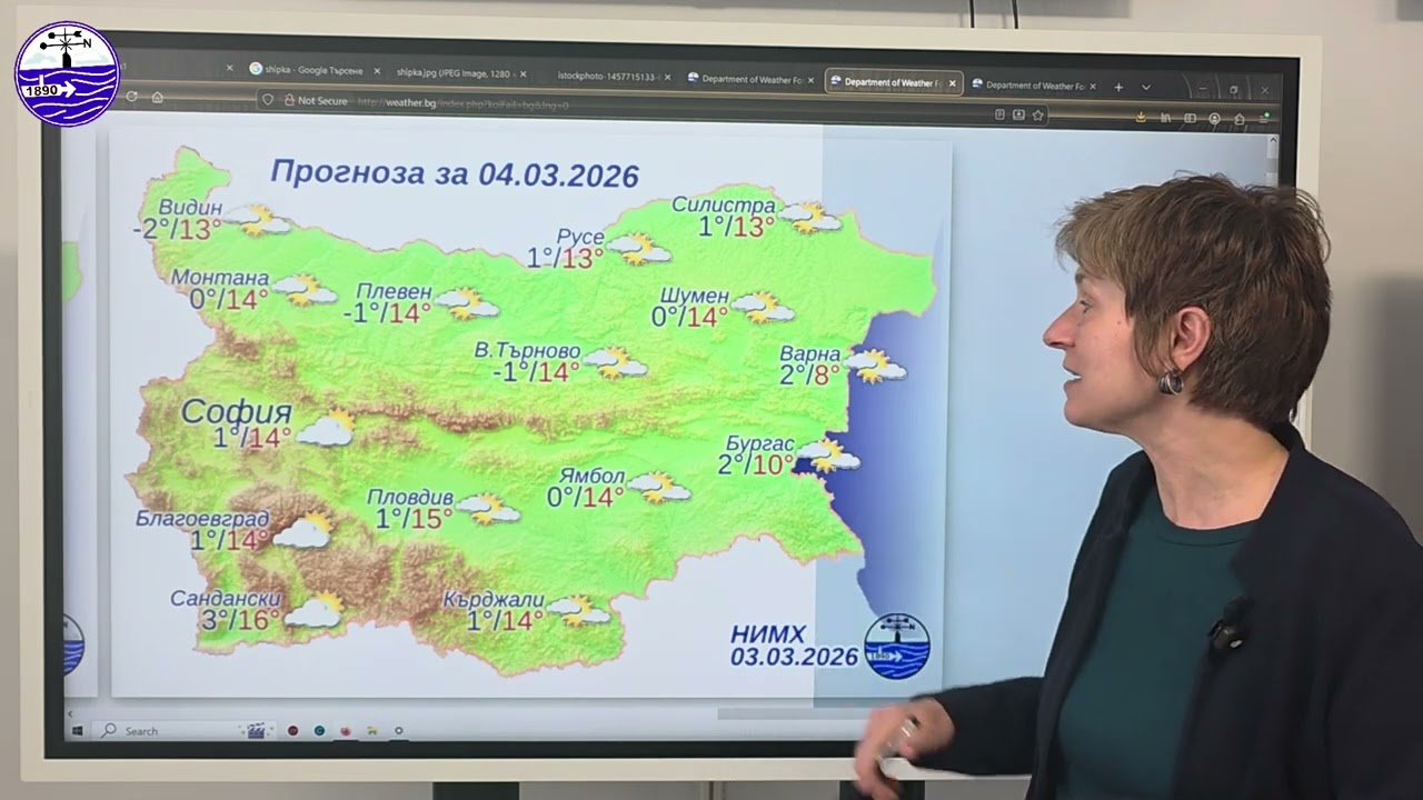 Метеорологичният бюлетин на НИМХ, 3 март 2026 г.