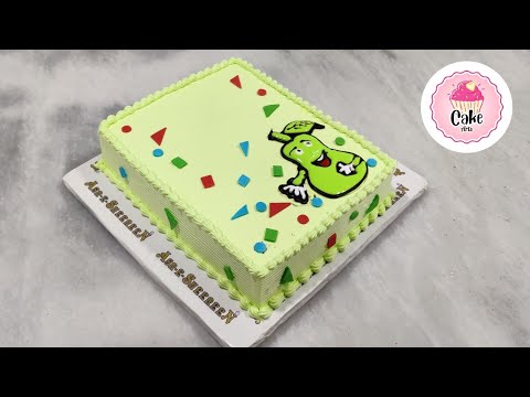 Rectangle Cake decorating | Cake Tutorials | Cake Arts - YouTube