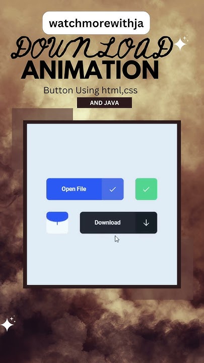 How to make Animated Download Button using HTML CSS & JavaScript # ...