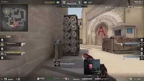friberg with a Ninja Defuse on pistol to keep NiP in the game
