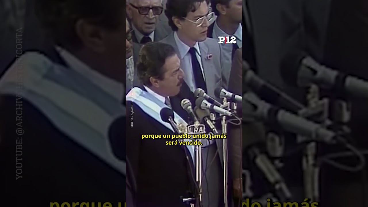 🇦🇷 As&iacute; fue el discurso que dio Alfons&iacute;n cuando asumi&oacute; como presidente