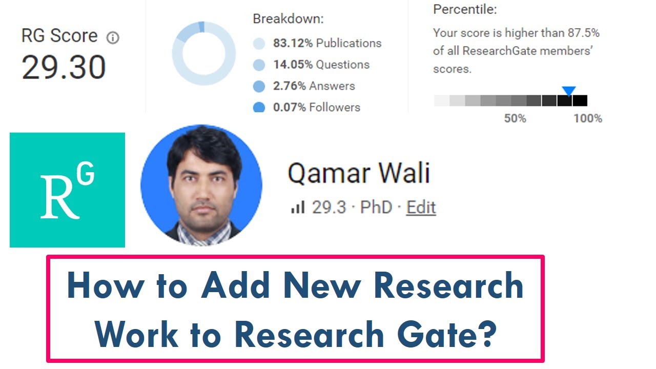 Research Gate: How To Add Articles To Research Gate? An Important Research Tool For Research.