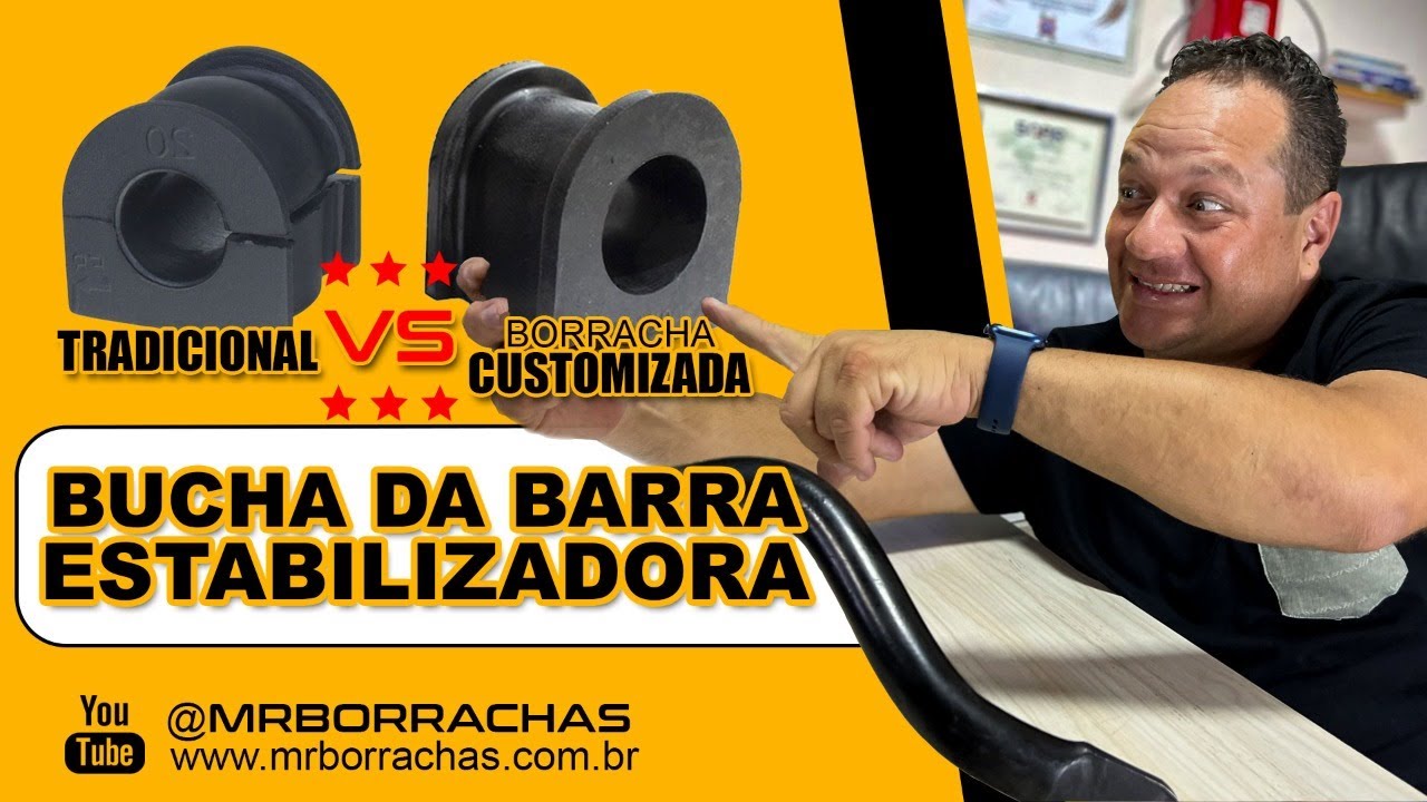 Bucha da Barra Estabilizadora - TRADICIONAL vs Borracha CUSTOMIZADA