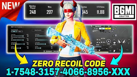 NEW UPDATE 4.0🔥BEST SENSITIVITY CODE +CONTROL SETTINGS BGMI/PUBG MOBILE