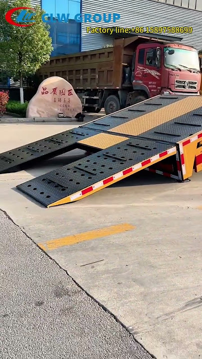 New Design of Road Rescue Flatbed Wrecker Truck #roadrescue #wrecker #factory
