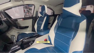 NEXON S BEST SEAT COVERS DUAL TONE EGYPTIAN BLUE & MILK WHITE 7676741080