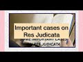 Important cases on res judicata/ #cpc/#law #knowledge #legal