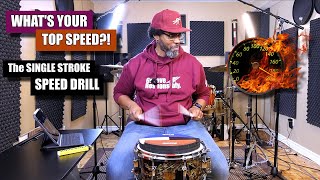 How Fast Can You Go?! - Try The Single Stroke Speed Drill 💪🏽