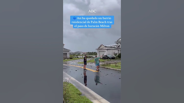 🌀 Así ha quedado un barrio residencial de #PalmBeach tras el paso de huracán #Milton | #huracan