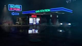 Live Wallpaper 4K Night Gas Station screenshot 1