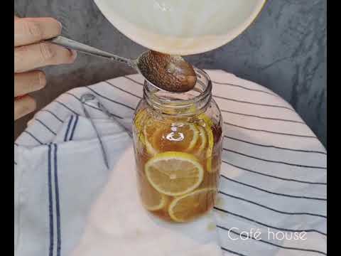 homemade lemon syrup & lemon ade    เครื่องดื่มในคาเฟ่ 🍋🍋🍋🍋🍋