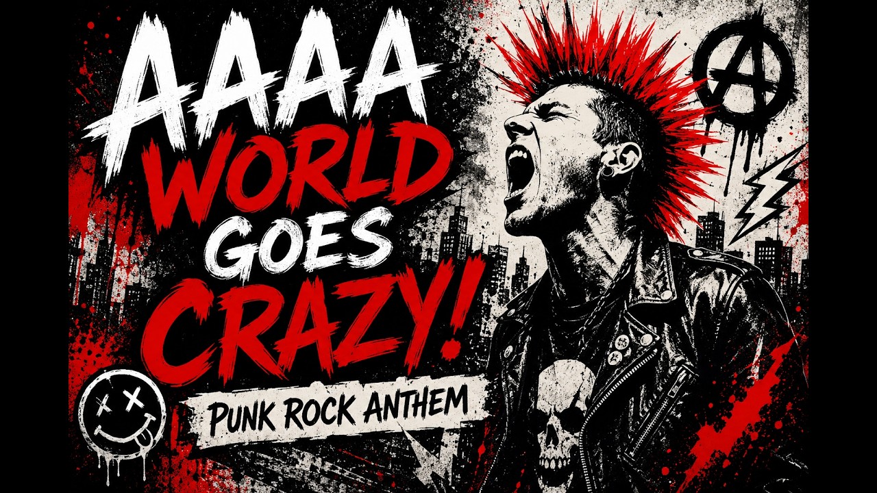 AAAA WORLD GOES CRAZY | Punk Rock Anthem (Chaos, Energy, Rebellion ...