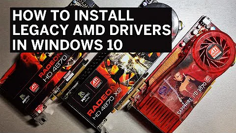 How to install AMD Radeon Graphics Card Drivers in Windows 10 for older HD cards