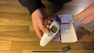 HYLOGY Thermometer Fever Digital Medical Forehead and Ear Thermometer unboxing and instructions