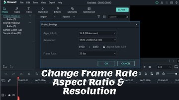 Change Video Frame rate, Aspect ratio & Resolution?? In wondershare filmora | Tech & Song #shorts