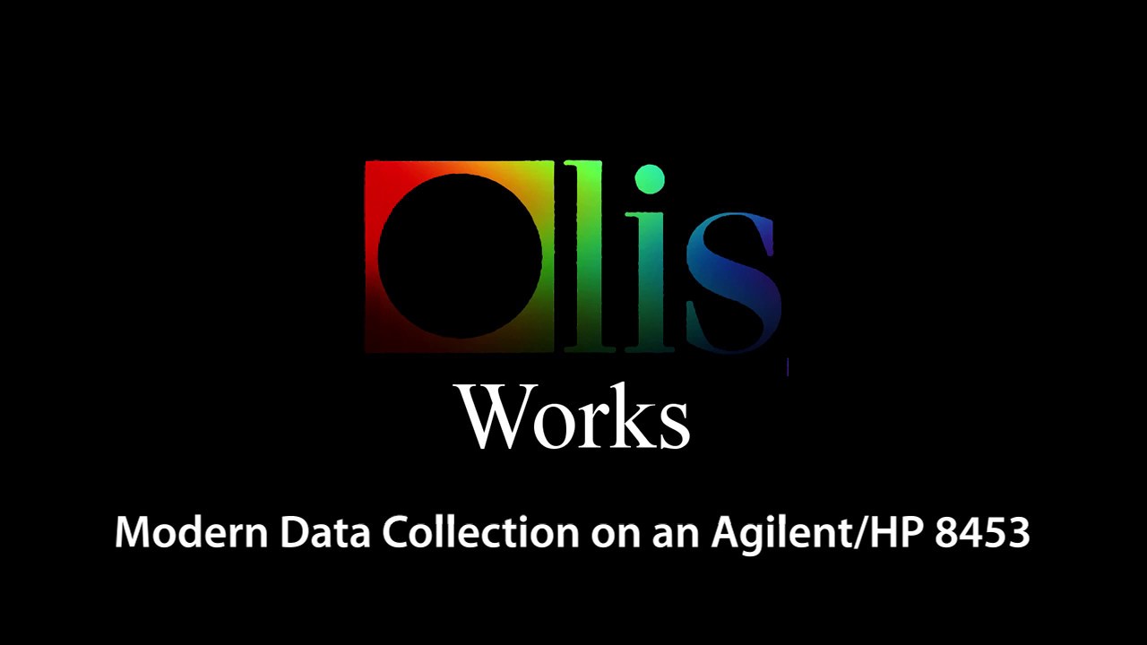 Software for the Agilent/HP 8453