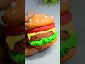 DIY Burger 🍔 from clay 😱|| Clay craft Ideas #diy #shorts #ideas #artandcraft #burger #viral #craft