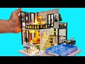 5 DIY miniature DOLLHOUSE ROOMS with REAL SWIMMING POOL