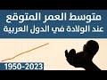 متوسط العمر المتوقع عند الولادة في الدول العربية 1950 2023