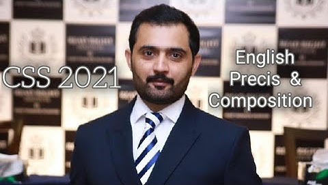 CSS English Précis and Composition tips by Syed Taimoor Bukhari