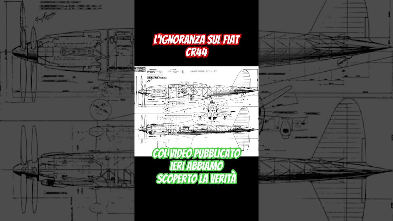 Guarda il video consigliato per sapere che il fiat cr44 era un bimotore ! Innovativo per giunta