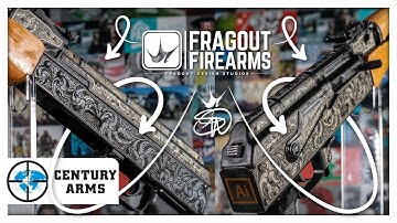 Laser Engraved Hand Drawn Scroll Work for a Draco AK Laser by Fragout Firearms | 4k Video