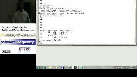 Functions, variables and scopes in Python, part 2 (Software Carpentry)