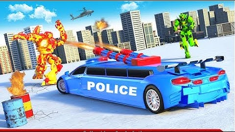 Flying Limo Police Helicopter Part-2 | Rescue City Car Robot Android GamePlay | By Game Crazy