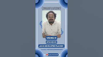 Student Successfully Placed | JAVA Full Stack Development | Jspiders Marathahalli | Vishnu R