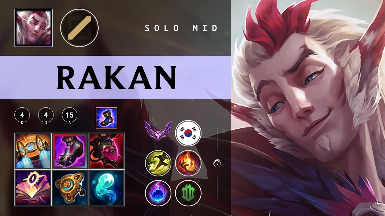 Rakan Mid vs Orianna - KR Master Patch 26.04