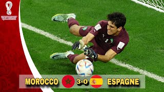المغرب - اسبانيا 3-0 ثمن نهائي كأس العالم قطر 2022 جنون المعلق خليل البلوشي جودة عالية 1080p
