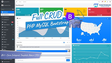 Full CRUD PHP MySQL Bootstrap | 31. Cara Integrasi Template Admin LTE3