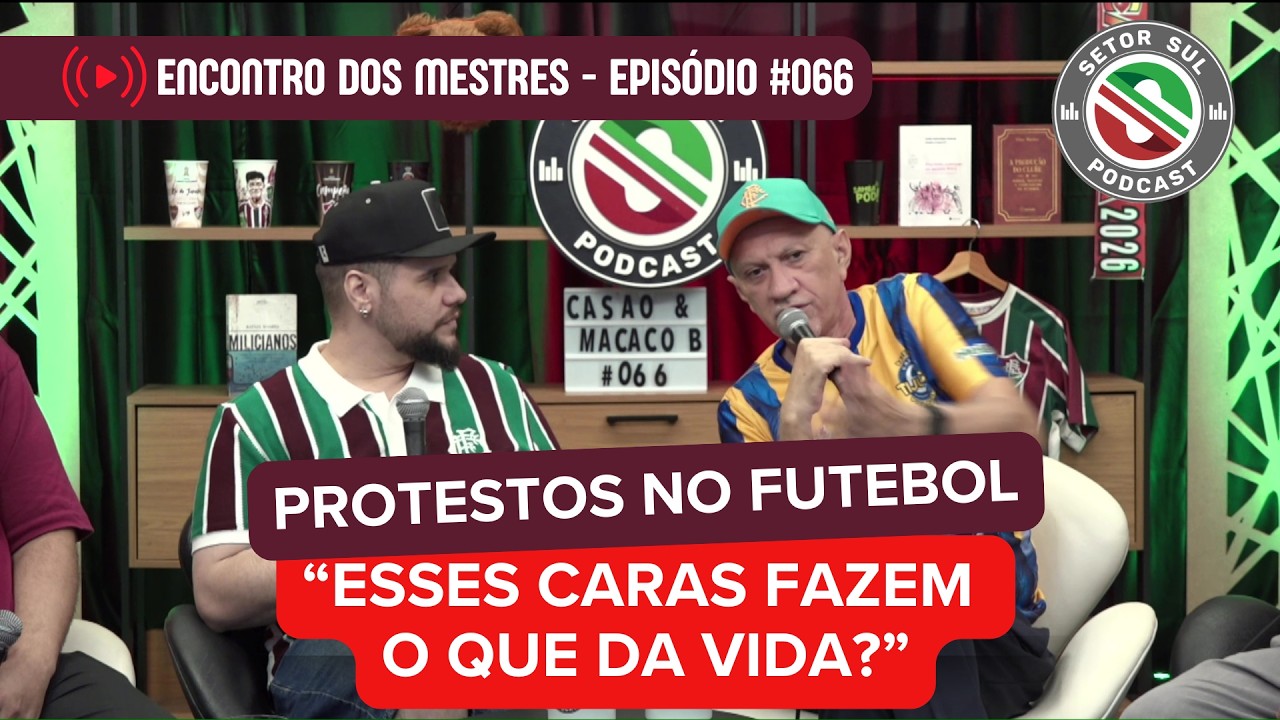 MESTRES DE BATERIA DEBATEM SOBRE PROTESTOS DE TORCIDAS ORGANIZADAS