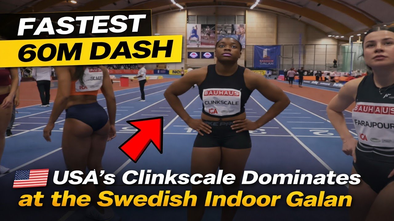 FASTEST 60m Dash! USA’s Clinkscale Dominates at BAUHAUS Galan Indoor