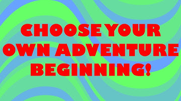 CHOOSE YOUR OWN ADVENTURE BEGINNING!