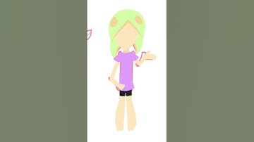 Drawing My OC in an ALT Outfit #splatoon #speedpaint  #shorts