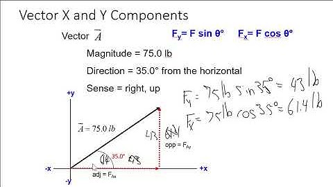 Finding the X and Y components in Force Vectors