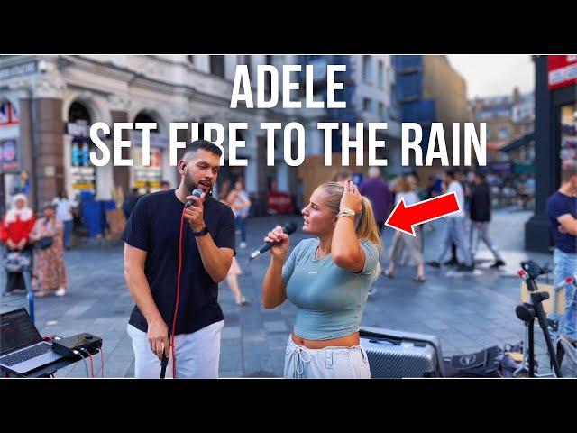 She Joined Me For A BEAUTIFUL Duet | Adele - Set Fire To The Rain class=