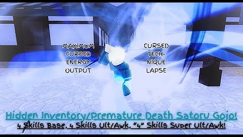 [[SKILL BUILDER JJS]] Jujutsu Shenanigans, Hidden Inventory/Premature Death, Satoru Gojo moveset!