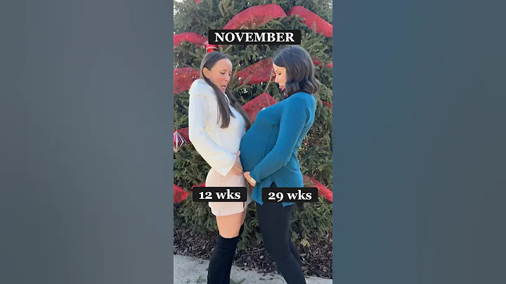 Triplet vs singleton pregnancy month by month-I love life with my sis! #pregnant #triplets #babies