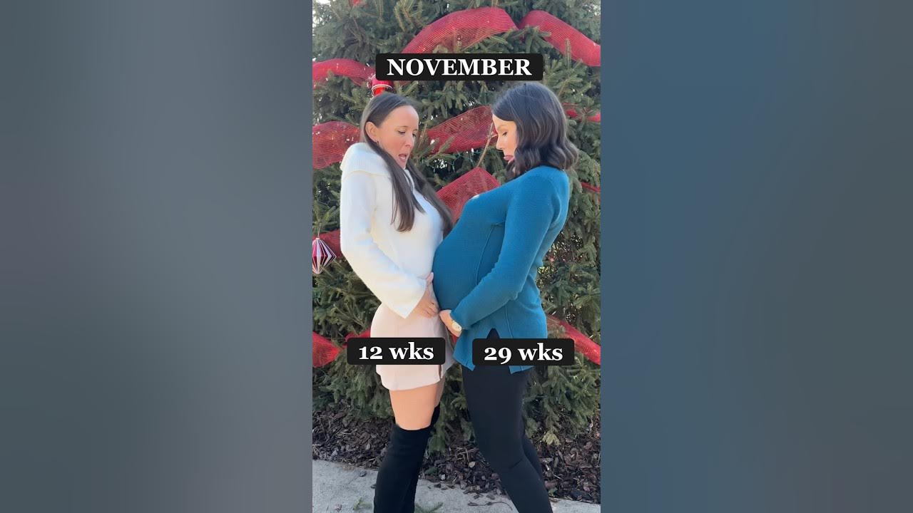 Triplet vs singleton pregnancy month by month-I love life with my sis! #pregnant #triplets #babies Triplet vs singleton pregnancy month by month-I love life with my sis! #pregnant #triplets #babies
