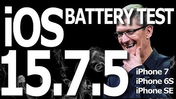 iOS 15.7.5 Battery Life / Battery Drain / Battery Performance Test.