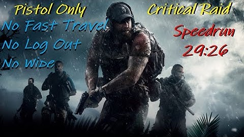 Ghost Recon Breakpoint - Speedrun Pistol Only Critical Raid 29:26 Mins